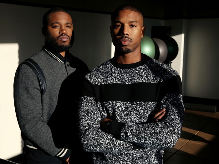 Coogler (left) knew he wanted Jordan to play the lead in Creed long before he pitched Stallone.